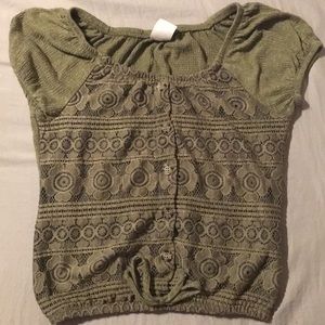 Cute olive green blouse